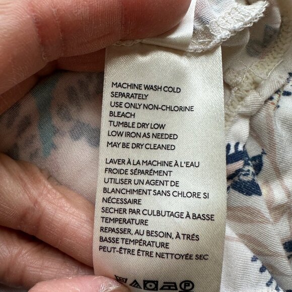 Free People Blouse Mock Neck Floral Open-Back Sleeveless Multicolor Sz S - Picture 7 of 7